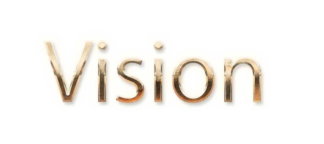 WORD VISION gold text typography PNG images free